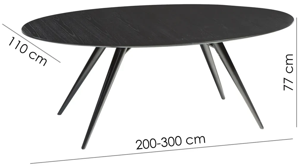 ECLIPSE JEDÁLENSKÝ OVÁLNY STÔL white oak