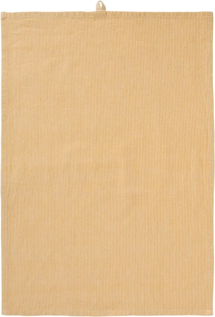 Ib Laursen Bavlněná utěrka Liv Thin Yellow Stripes 50 × 70 cm