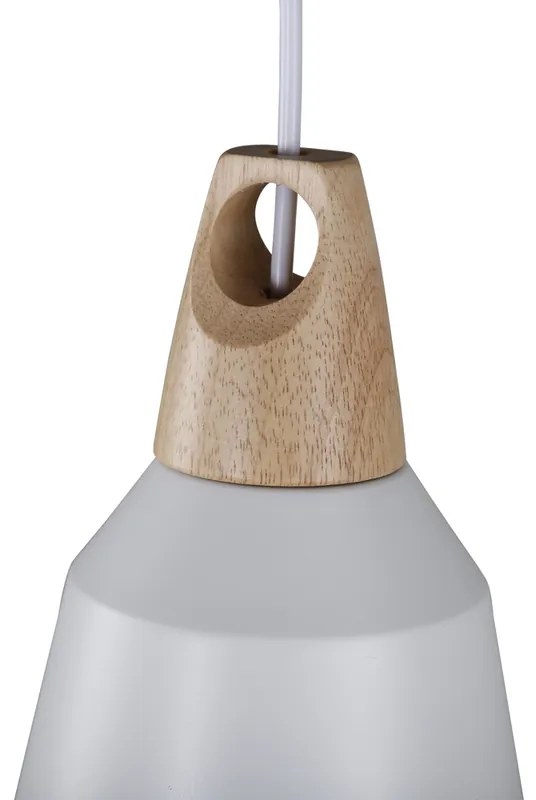 Biela závesná lampa NAO