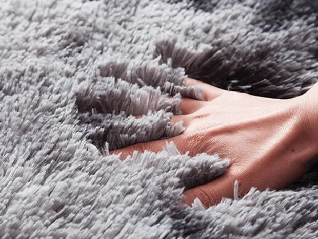 TZ Sivý obdĺžnikový shaggy koberec Ombre Rozmer: 200x200 cm