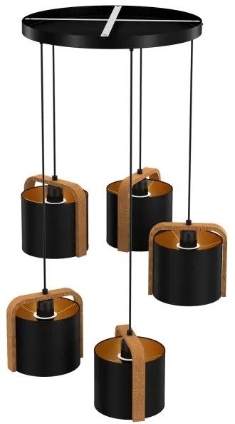 Luster na lanku JONKO 5xE27/60W/230V