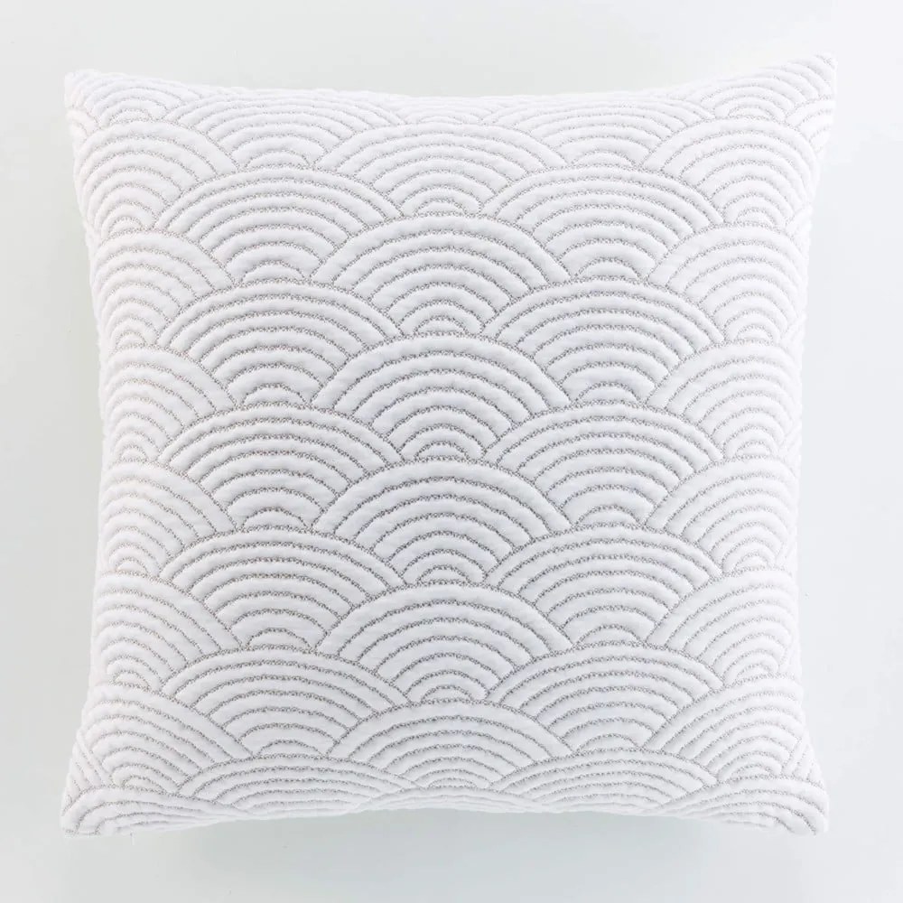 Biela/béžová súprava prikrývky a obliečky na vankúš jersey 240x260 cm Cassandra – douceur d'intérieur