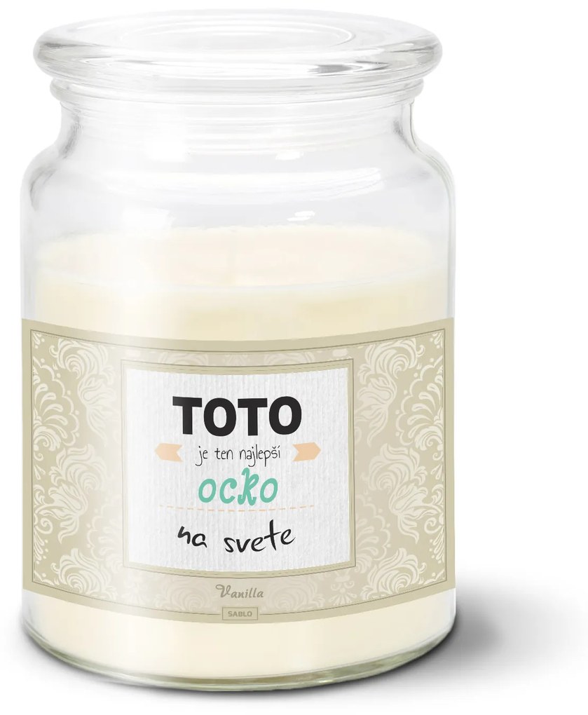Sablio Sviečka Toto je ten najlepší ocko na svete - 500 g