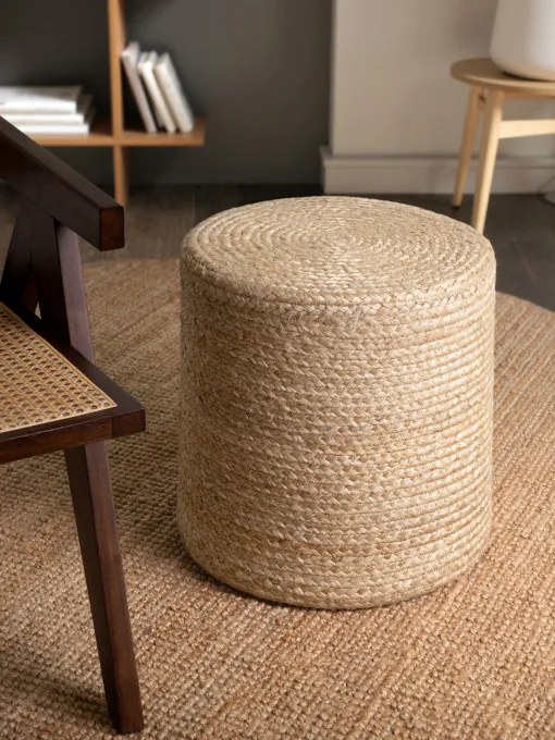 Taburetka Hanse Home JUTTA naturálna zlatá
