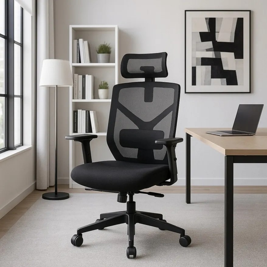 Kancelárske kreslo ergonomické otočné FLORIDA čierne