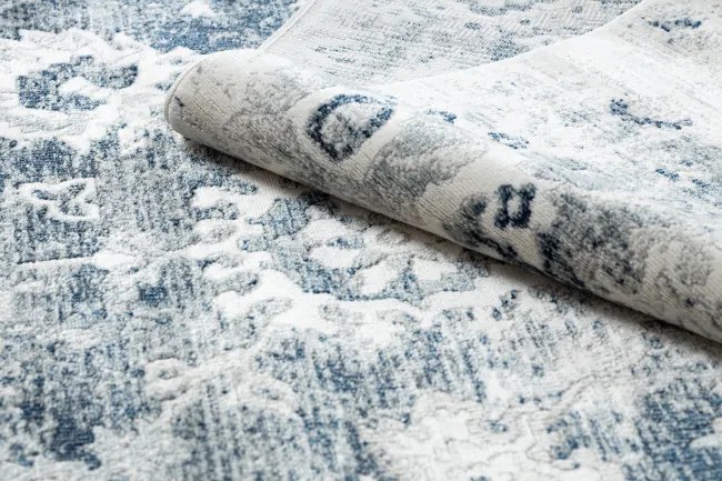 Koberec DISTIN 0822A Rozeta / vintage, granátový / modrý / biely