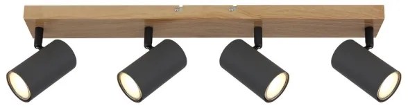 Globo 57911-4G -  Bodové svietidlo ROBBY 4xGU10/35W/230V šedá/hnedá