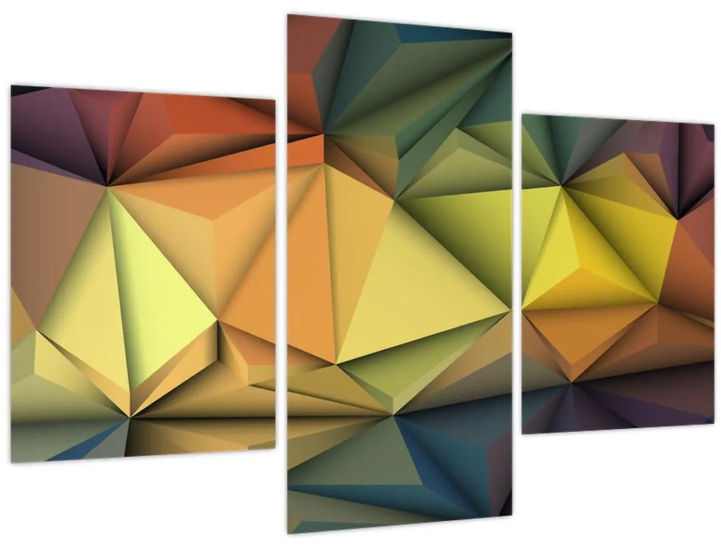 Obraz - Polygonálna 3D abstrakcia (90x60 cm)
