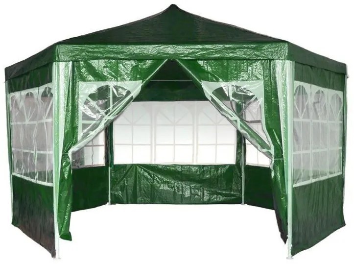 Záhradný pavilón s oknami 2x2x2 m GoodHome zelený