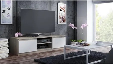 TV stolík LCD 140 cm dub sonoma/biela