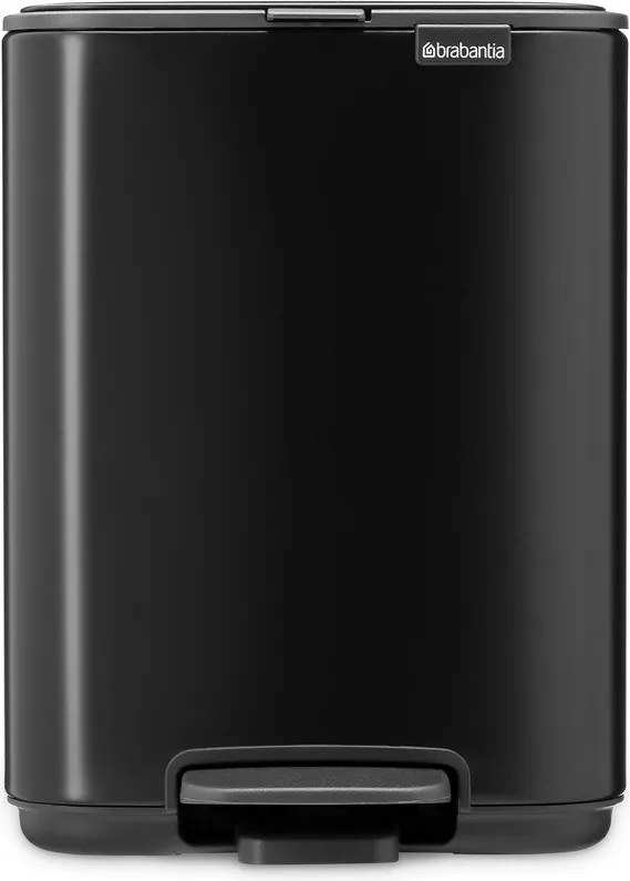 Matne čierny pedálový oceľový odpadkový kôš 4 l Bo – Brabantia