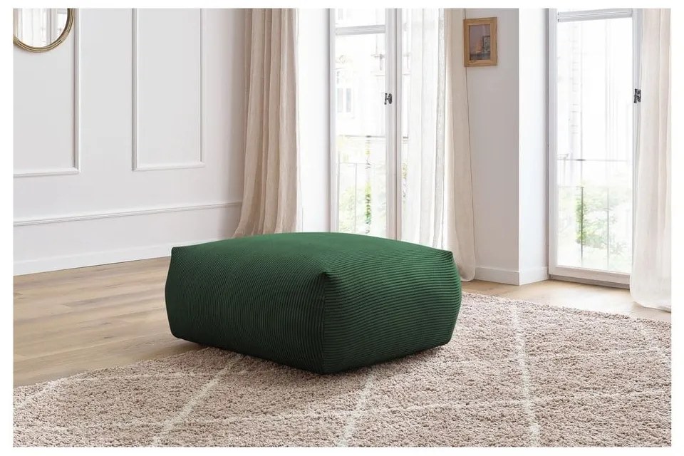 Zelená menčestrová podnožka Voltaire – Bobochic Paris