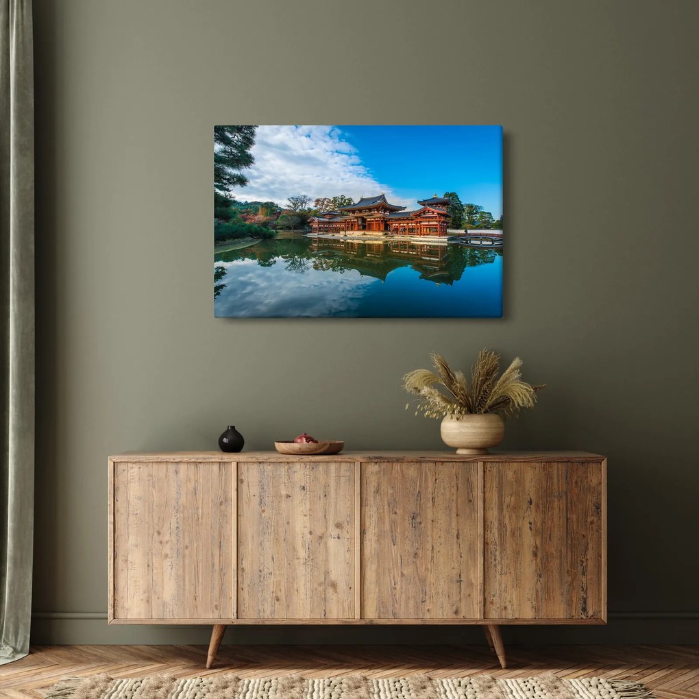 Obraz - Chrám Byodo-in, Japonsko (90x60 cm)