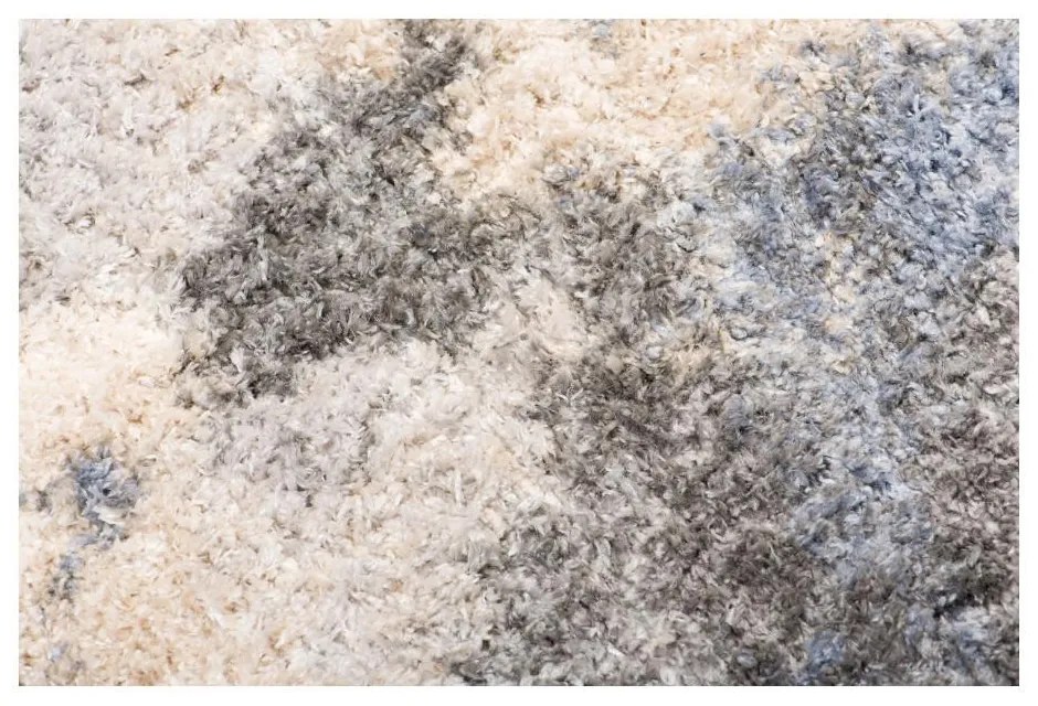 Kusový koberec shaggy Zeheb sivý 80x150cm