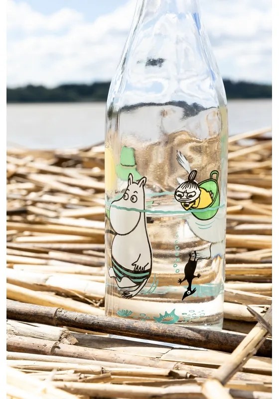 Sklenená fľaša Moomin Fun in the water 0,5l