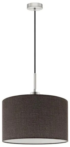 Eglo - LED Luster na lanku TUNJA 1xE27/60W/230V hnedá