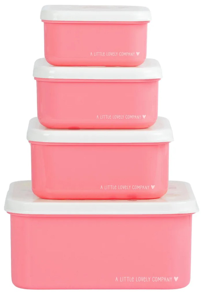 A Little Lovely Company - súprava štyroch desiatových škatuliek - zmrzlina