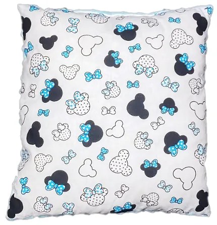 INTERMEDIC SK Vankúšik Mickey Mouse tyrkys/minky modrá 40x30 cm