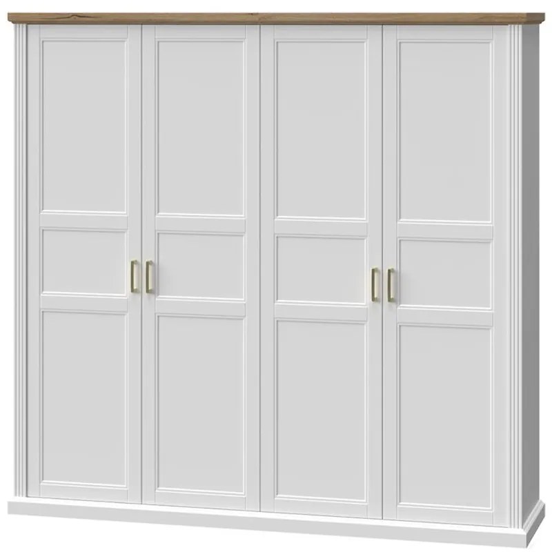 Skriňa 4d Tara p4/ta white/pacific walnut