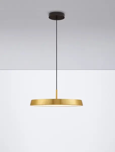 LED zlato-čierne dizajnové svietidlo Vetro