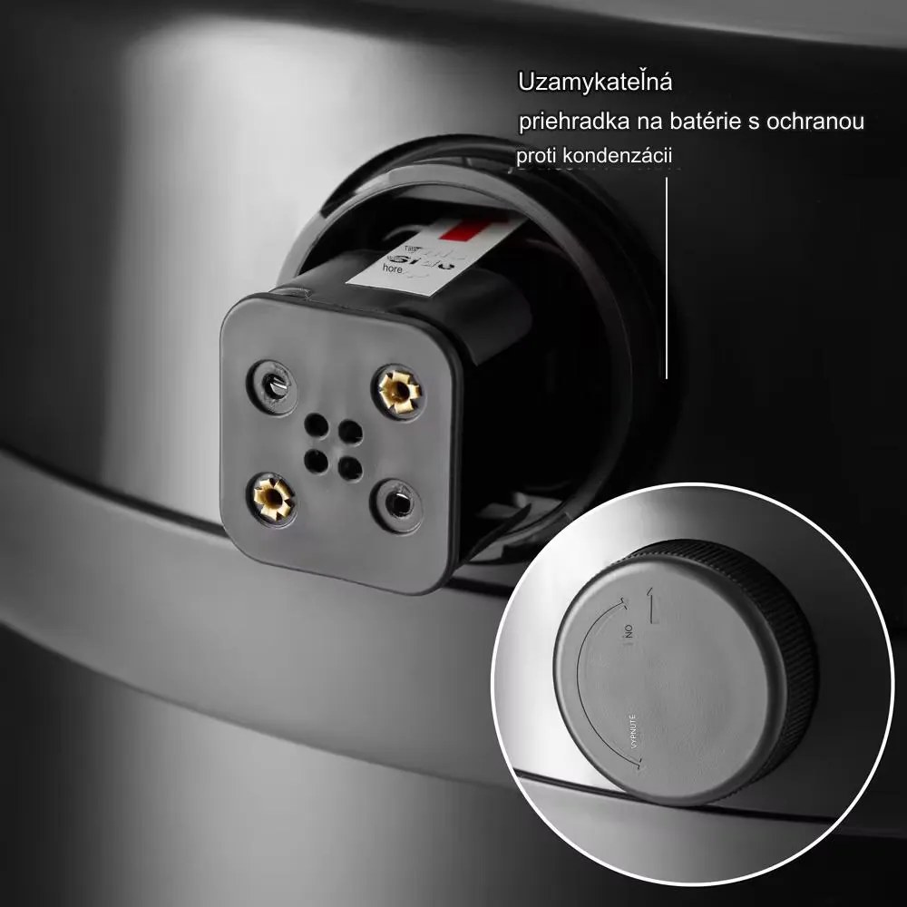 InternetovaZahrada Bezdotykový odpadkový kôš s USB 30l - čierny