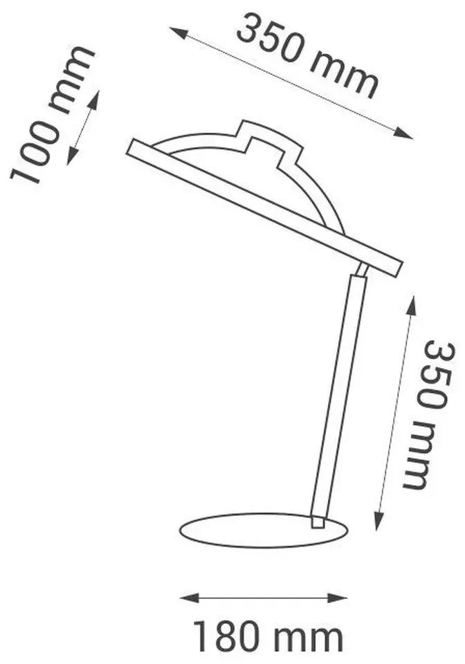 NILSEN Drevená stolná lampa Tre III LED naturál XU003