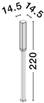Vonkajšia lampa Solstice S