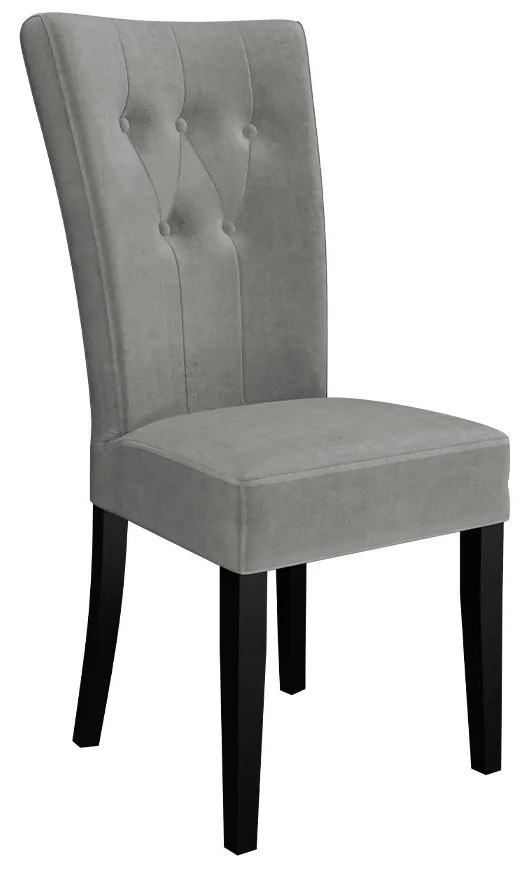 Čalúnená jedálenská stolička ST67 + klopadlo, Farby: čierna, Potah: Magic Velvet 2217