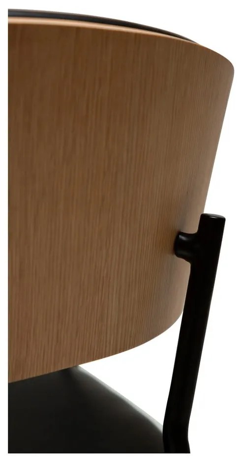 Čierne/svetlo prírodné jedálenské kreslo s podrúčkami Crib – DAN-FORM Denmark