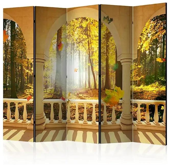 Paraván - Dream About Autumnal Forest II [Room Dividers] Veľkosť: 225x172, Verzia: Akustický