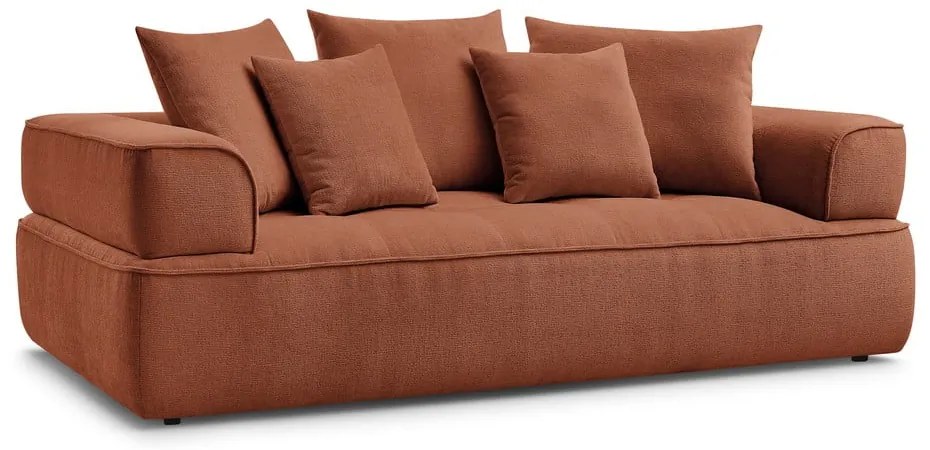 Terakotová ženilková pohovka 237 cm Whesley – Bobochic Paris