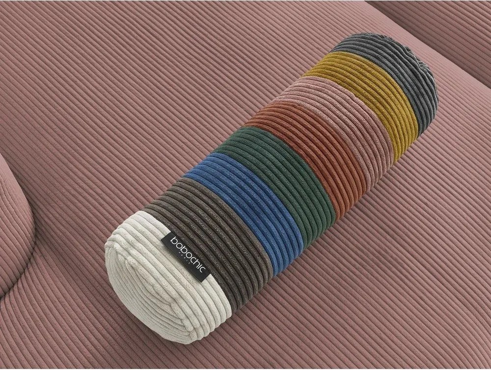 Ružová menčestrová rohová pohovka Belair – Bobochic Paris