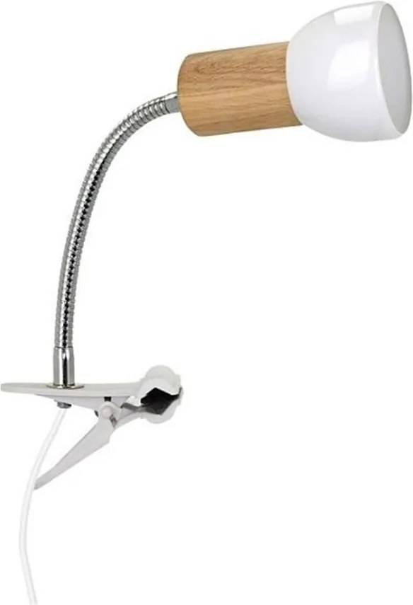 Spot-Light 2224174WF - Lampa s klipom SVENDA 1xE27/60W/230V