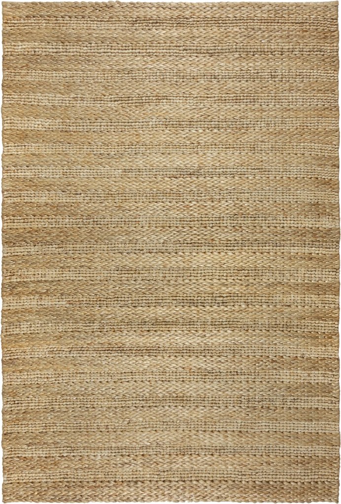 Flair Rugs, Kusový koberec Drew Braid Stripe Natural, 200x290, béžová, chodba / predsieň