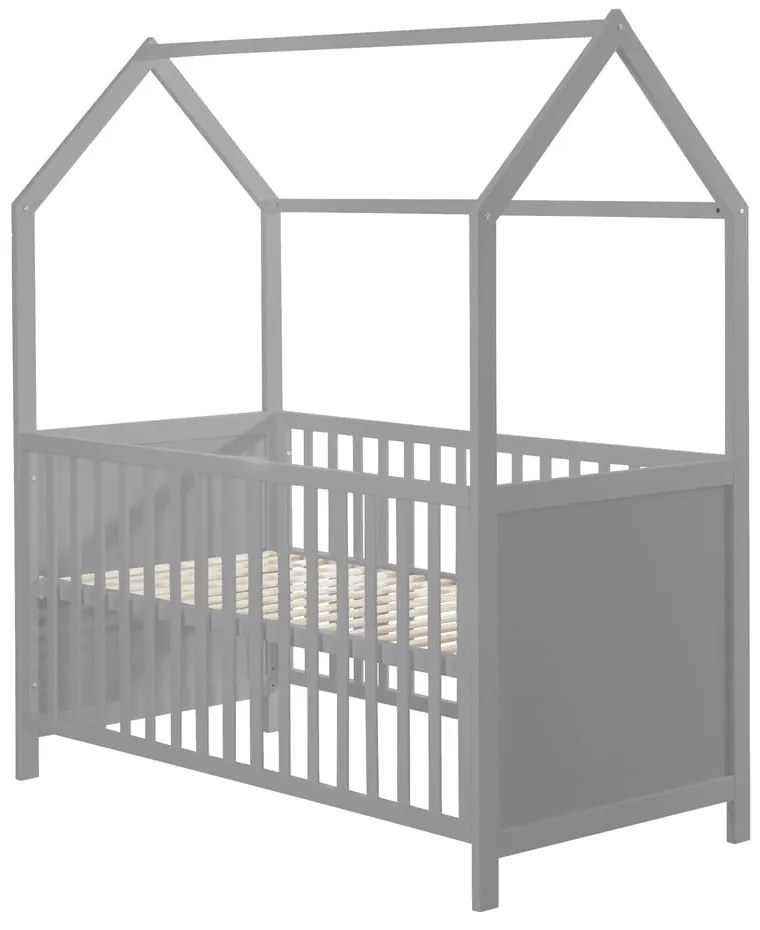 Sivá postieľka 70x140 cm – Roba