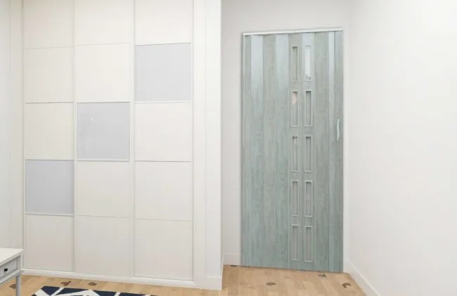 Skladacie dvere 005S imitácia betónu 80 cm