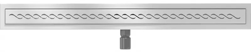 Mexen Flat nerezový sprchový žľab 80 cm vzor M18, 1023080-15