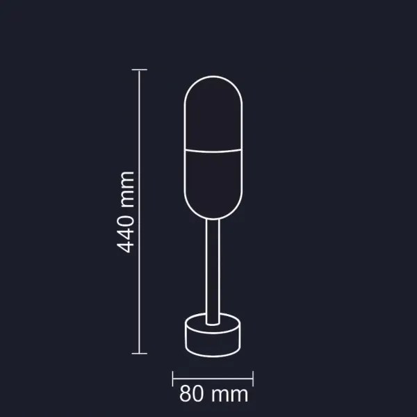 Vonkajšia lampa HORTEN 1xE27/10W/230V IP44 44 cm