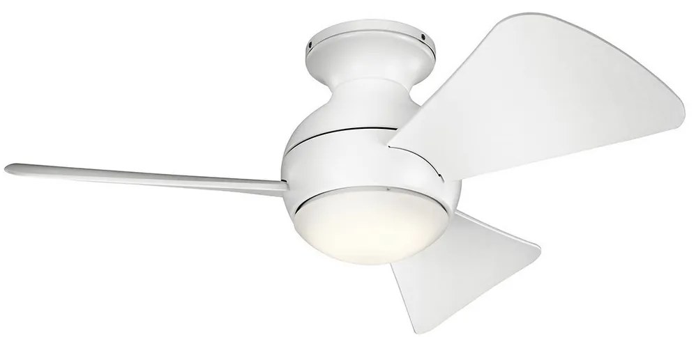 Kichler KLF-SOLA-34-WHT-LED Stmievateľný stropný ventilátor SOLA 10W/230V IP23+DO