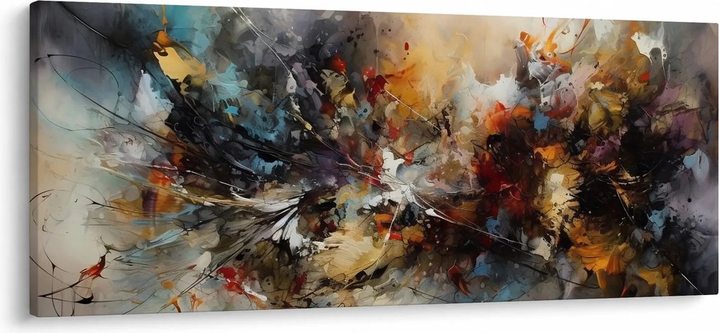 Obraz - Abstraktná grafika (120x50 cm)