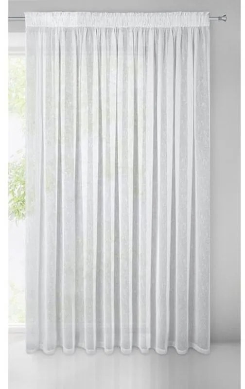 Biela záclona na páske IDA 300x250 cm