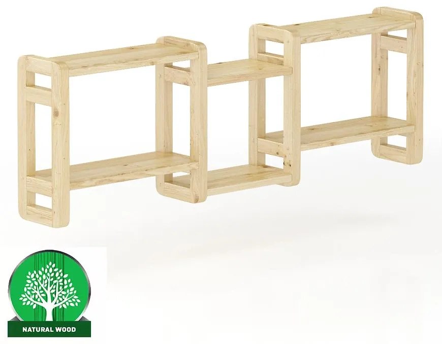 Polička borovica PK103-140x44x19 surová