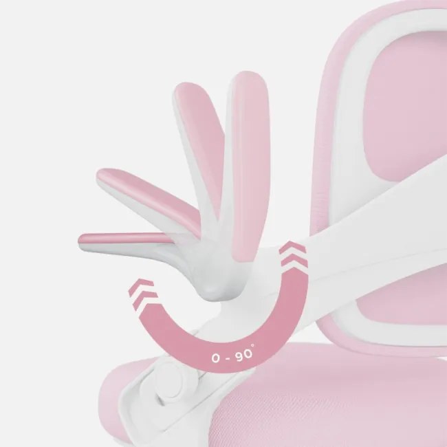 Detská otočná stolička Mark Adler Junior 4.3 ružová