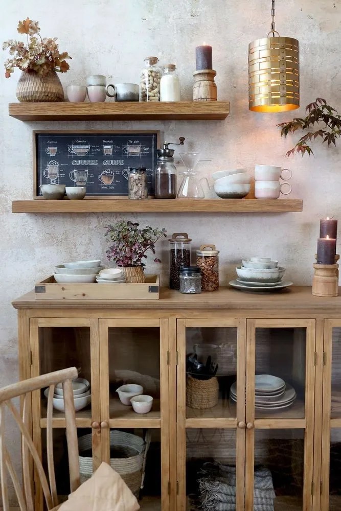 Čierna nástenná ceduľa s dreveným rámom Coffee – 40*30 cm