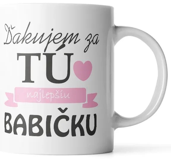 Sablio Hrnček Ďakujem za tú najlepšiu babičku - 200 ml - espresso