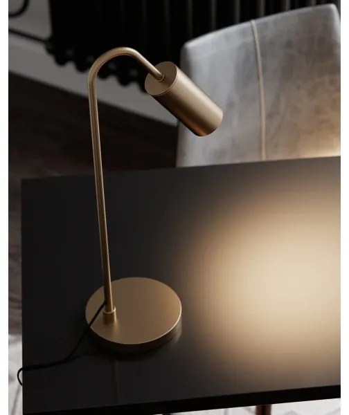 ByRydens 4002580-6503 - Stolná lampa CURVE 1xGU10/7W/230V zlatá