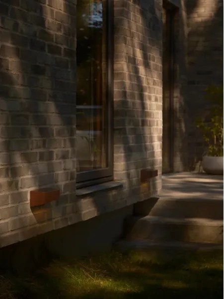 Nordlux - LED solárne svietidlo so senzorom MARCELLIO LED/5W/5V IP54 hnedá