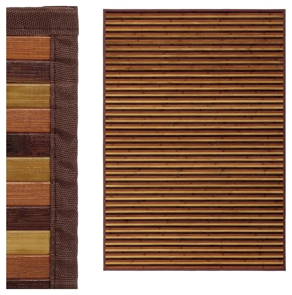 Bambusový koberec v hnedo-horčicovej farbe 140x200 cm – Casa Selección