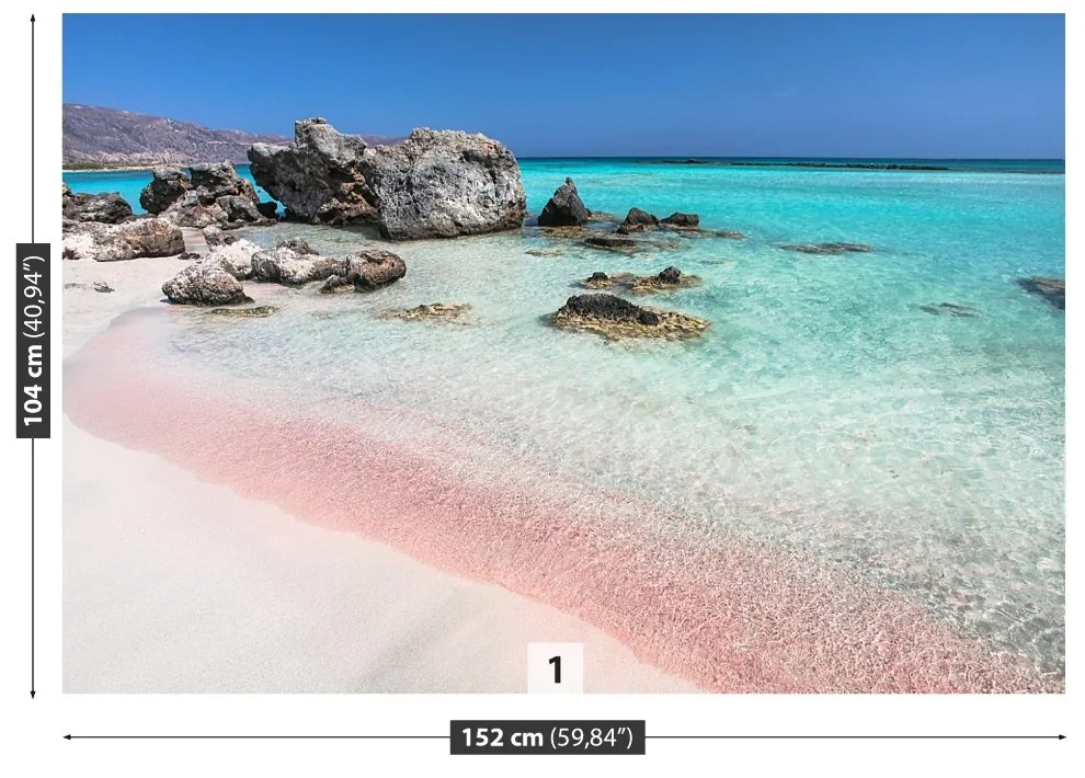 Fototapeta Vliesová More ružového piesku 250x104 cm