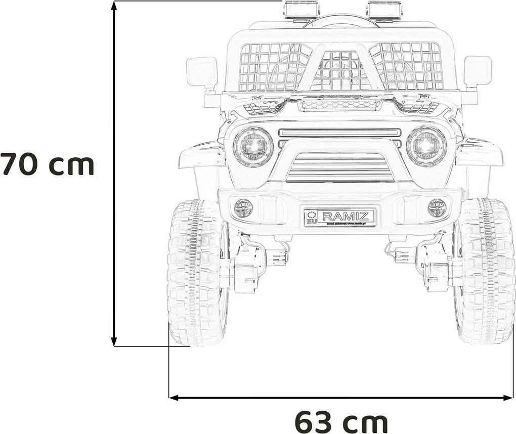 Ramiz Vozidlo OFF ROAD 4x4 SPORT červené